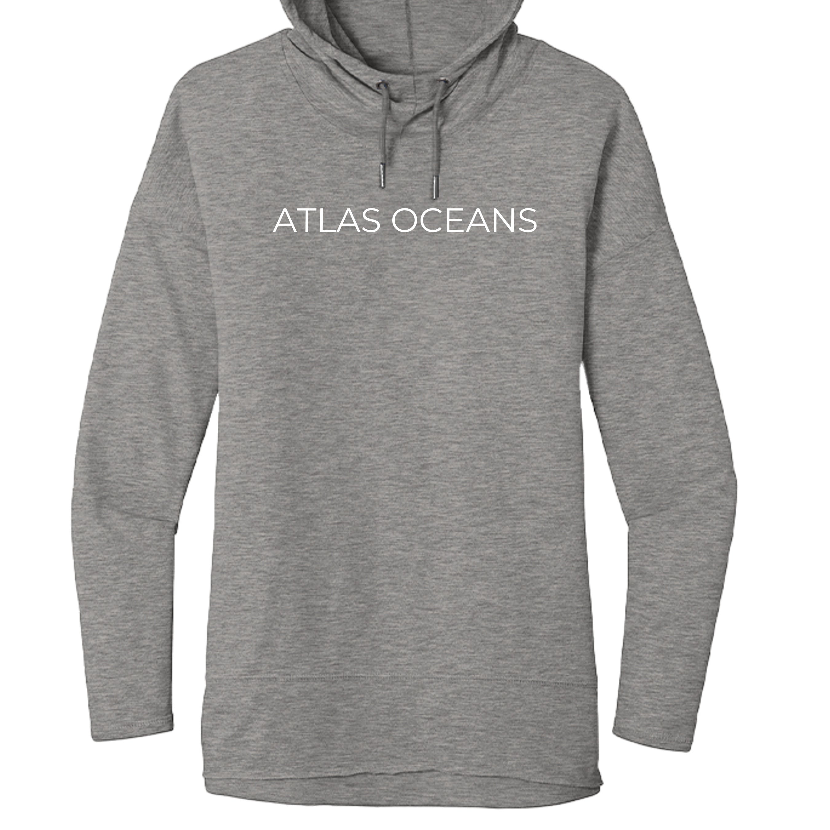 Atlas Oceans Gals Surf Break Sweater · Heather Grey · Front