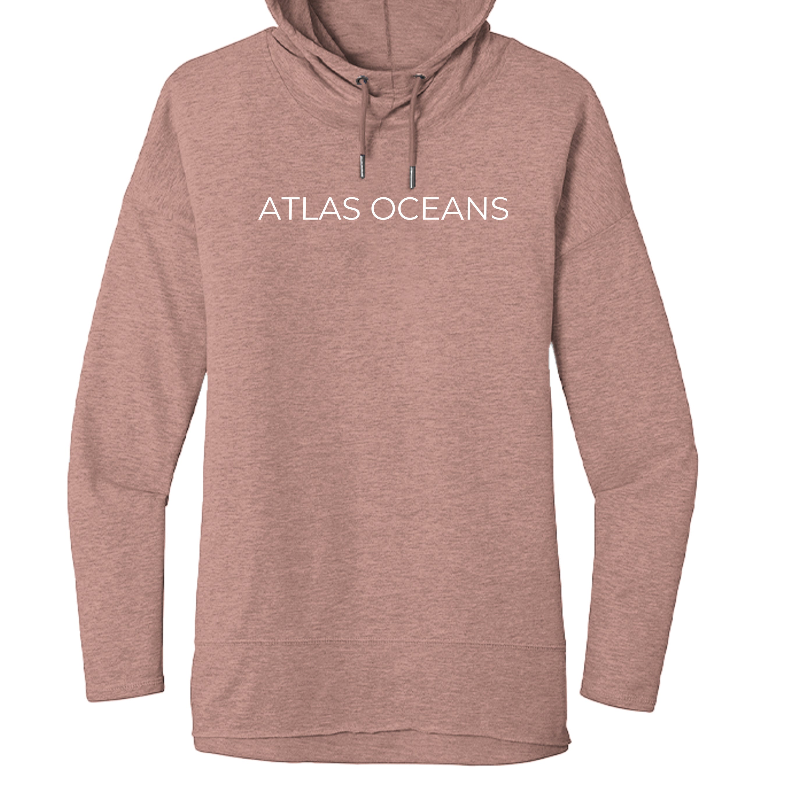 Atlas Oceans Gals Surf Break Sweater · Rose Blush · Front