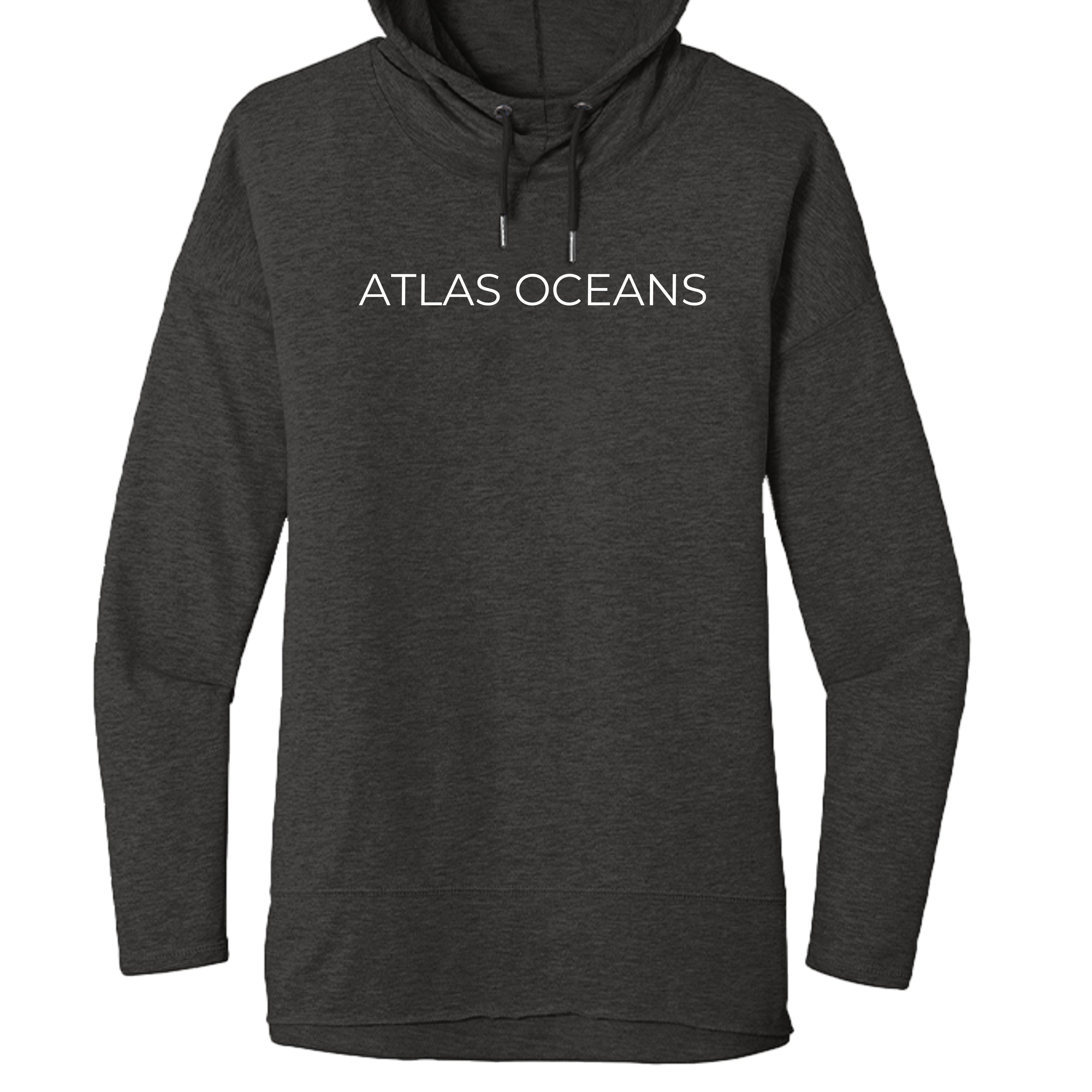 Atlas Oceans Gals Surf Break Sweater · Black Obsidian · Front