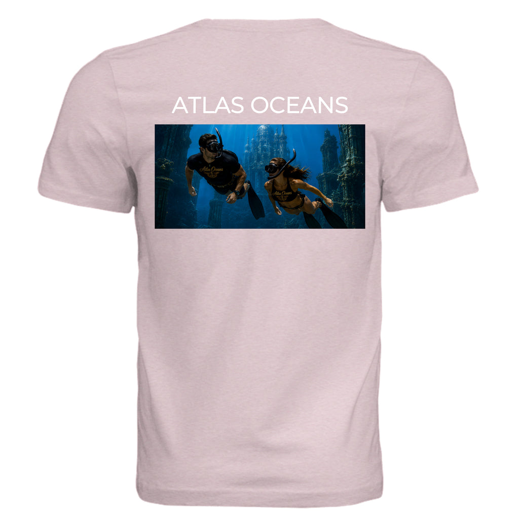 Atlas Oceans True Dive Tee · Coral Blush · Back