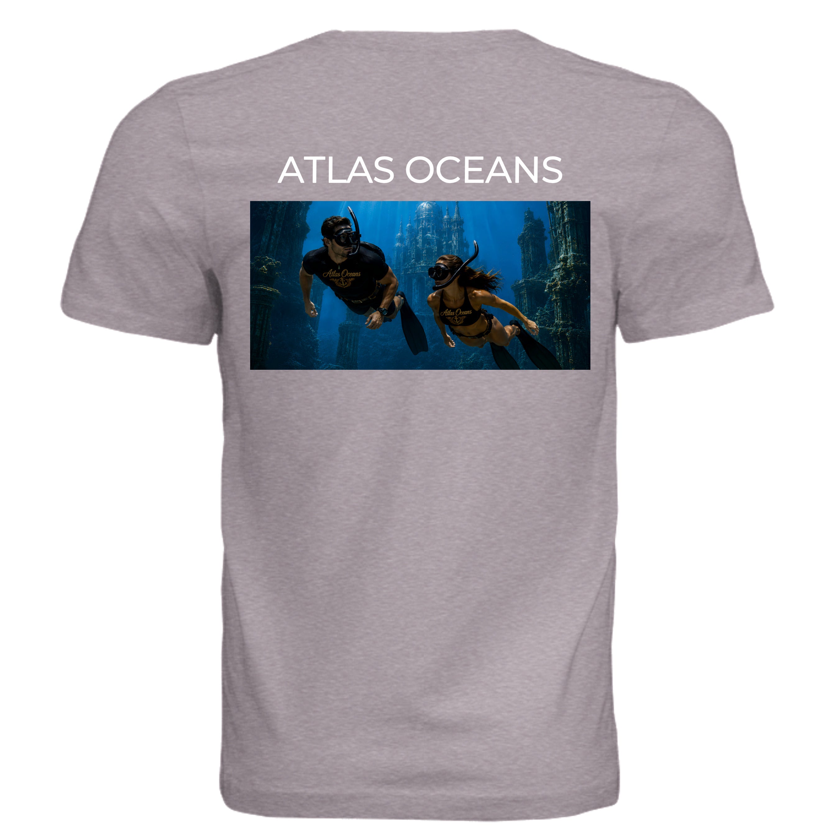 Atlas Oceans True Dive Tee · Pebble Shore · Back