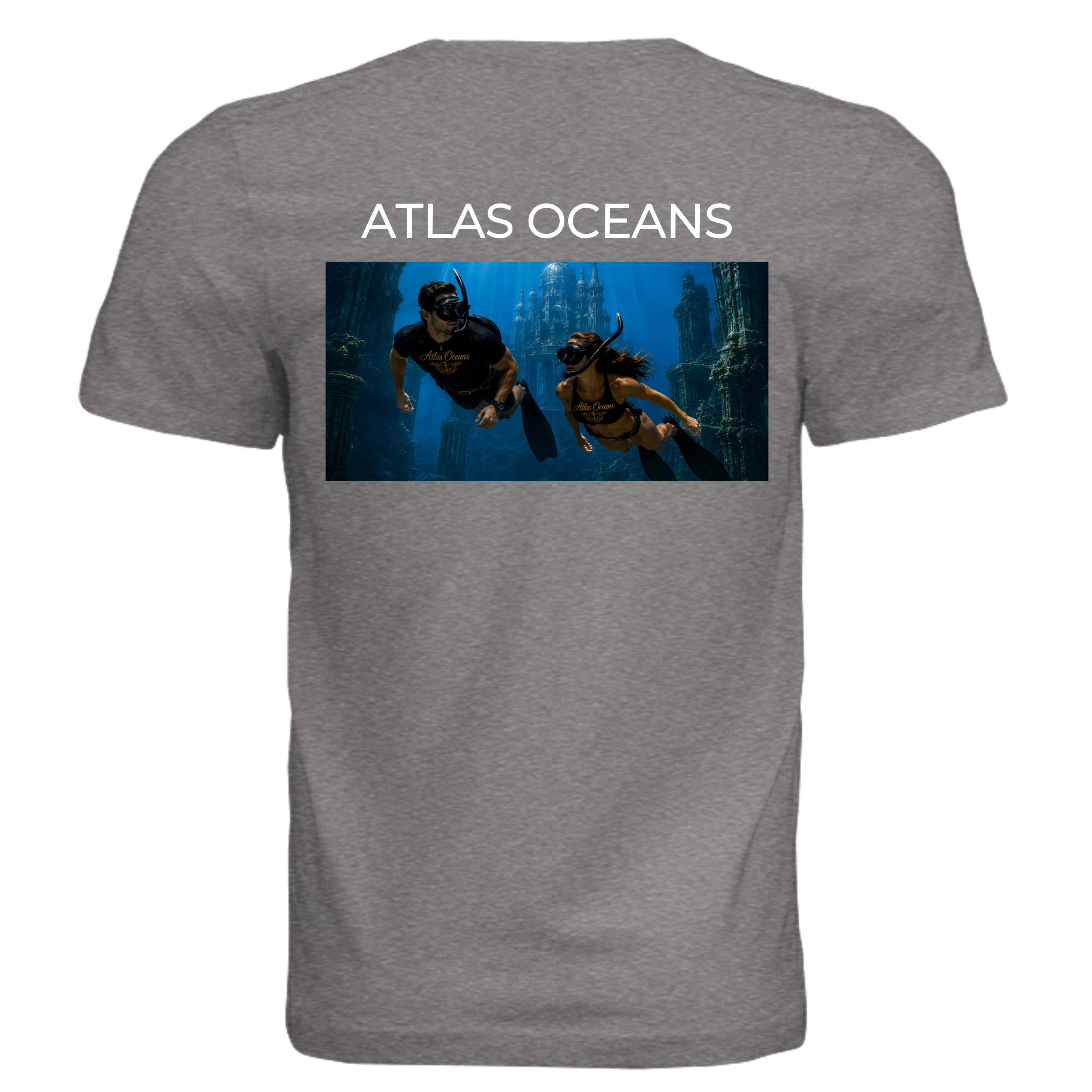 Atlas Oceans True Dive Tee · Dusk Grey · Back