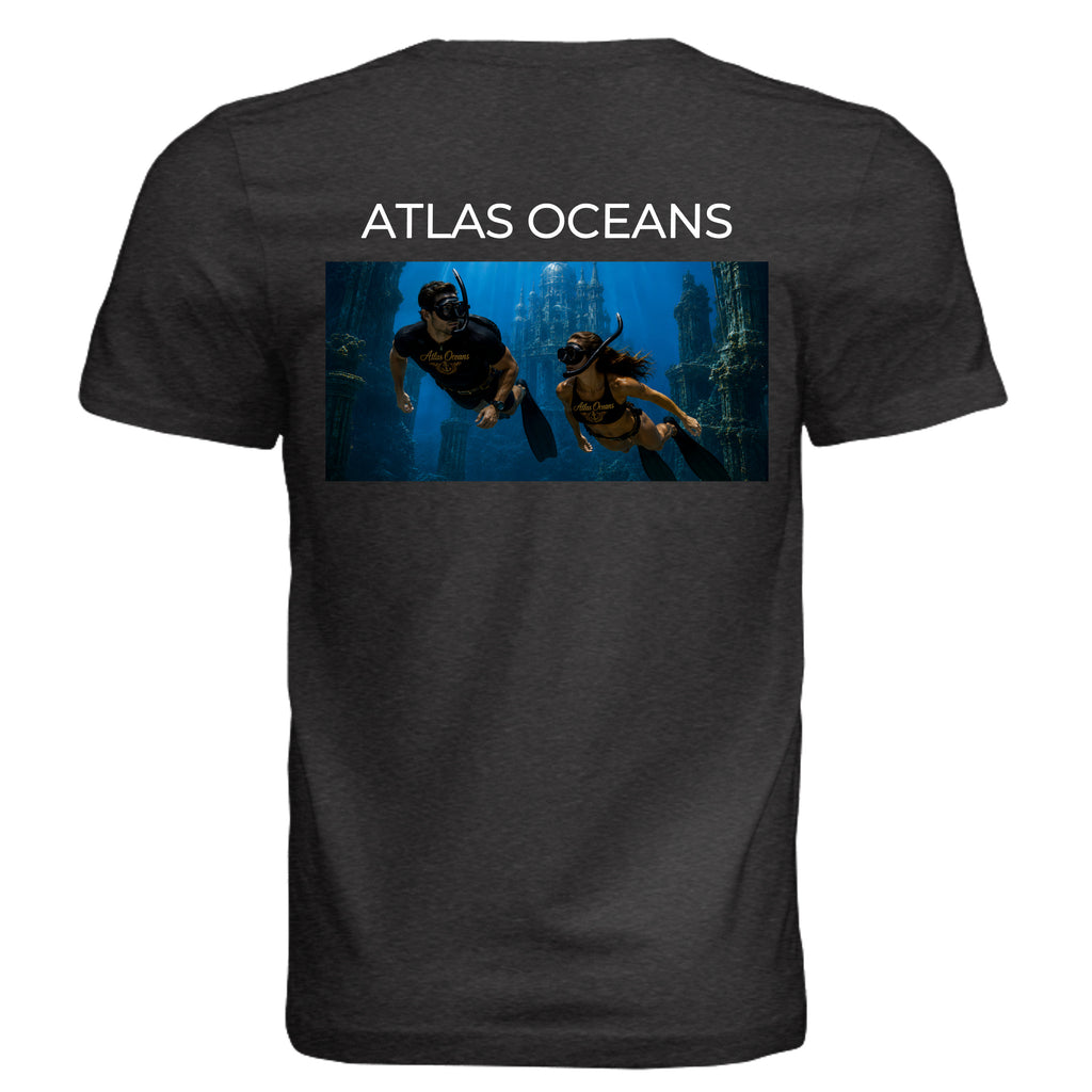 Atlas Oceans True Dive Tee · Black Heather · Back