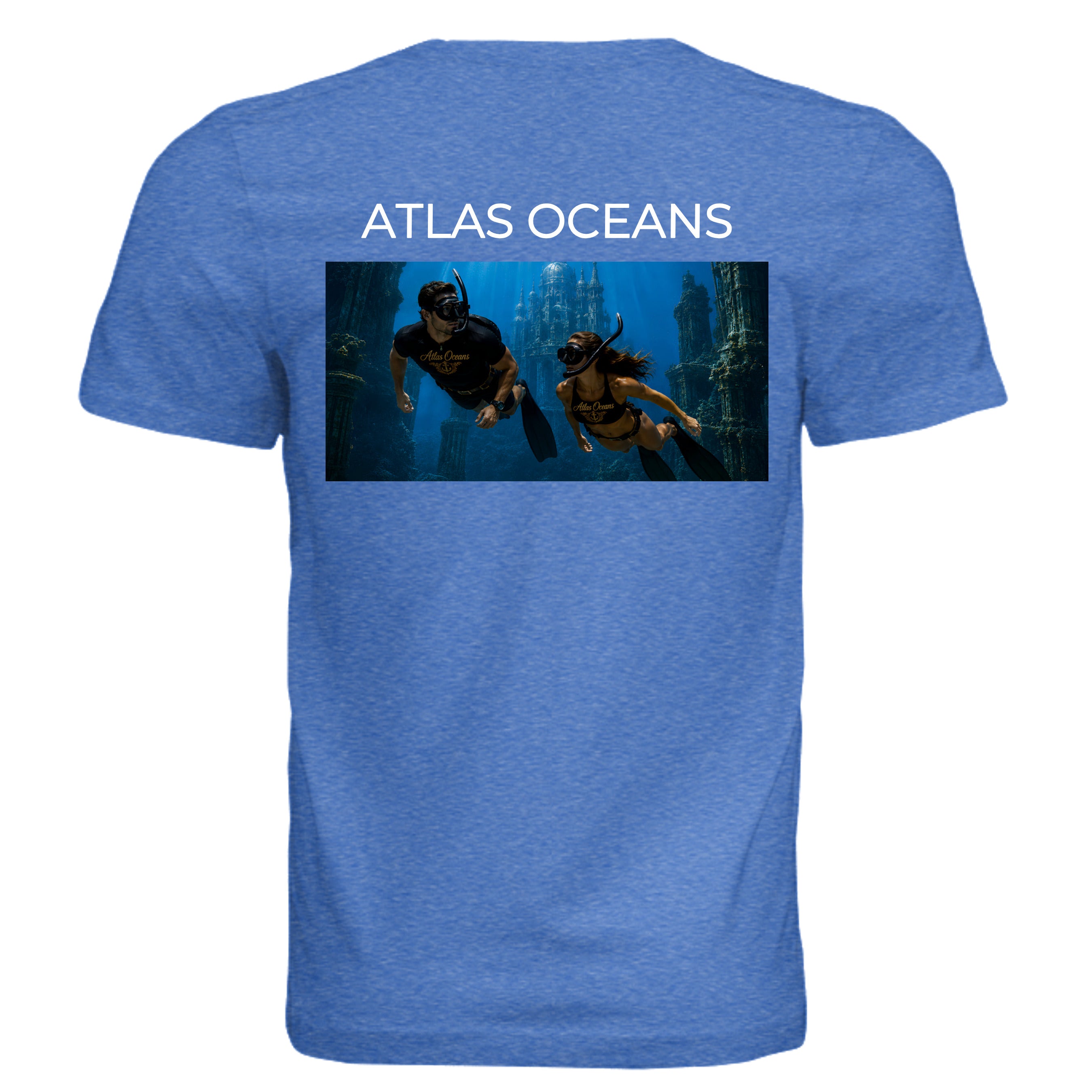Atlas Oceans True Dive Tee · Royal Tide · Back