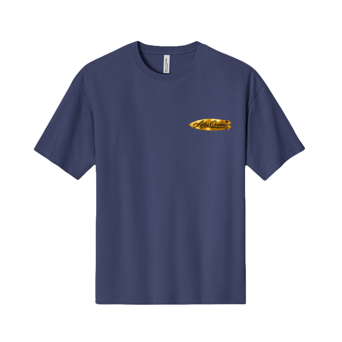 Atlas Oceans Golden Surf T-Shirt · Deep Navy · Front