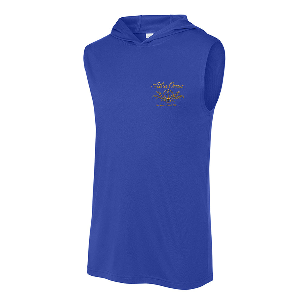 Atlas Oceans Sleeveless Swell Hoodie · Royal Tide · Front