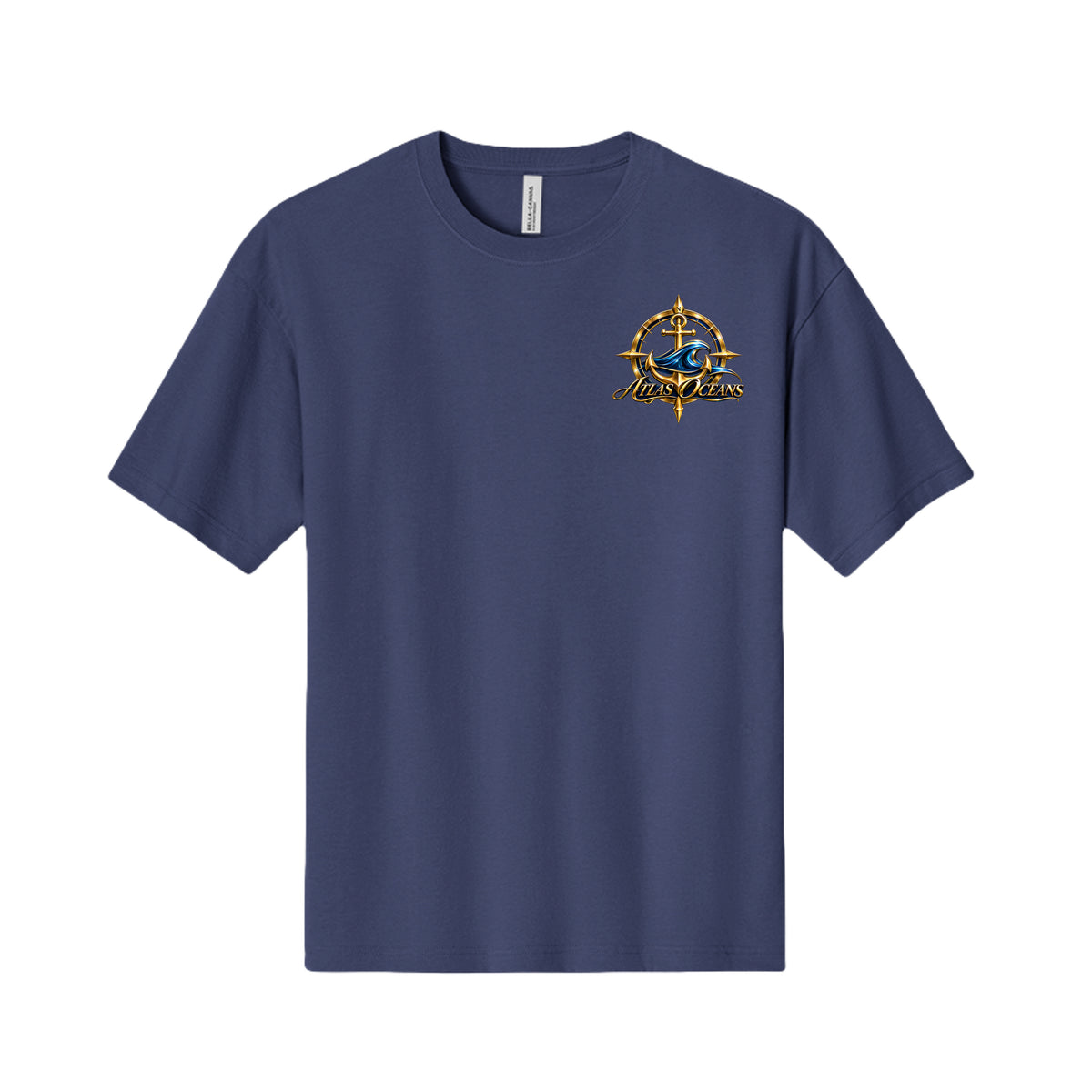 Atlas Oceans VIP Surfer T-Shirt in Navy, Front View