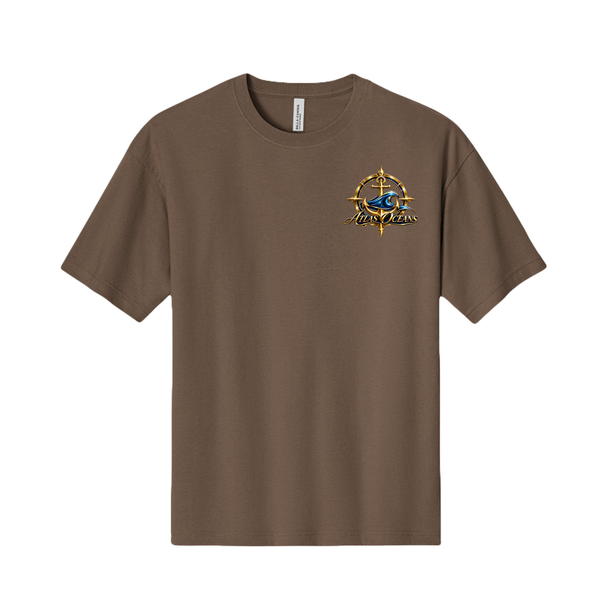 Atlas Oceans VIP Surfer T-Shirt in Vintage Denim, Front View