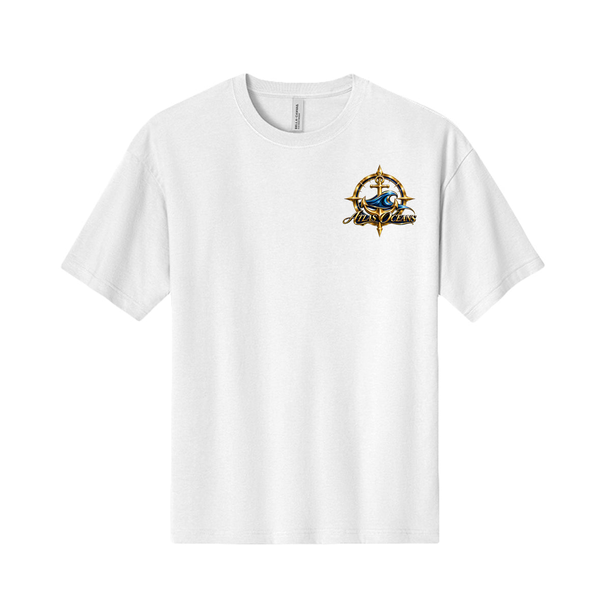 Atlas Oceans VIP Surfer T-Shirt in White, Front View