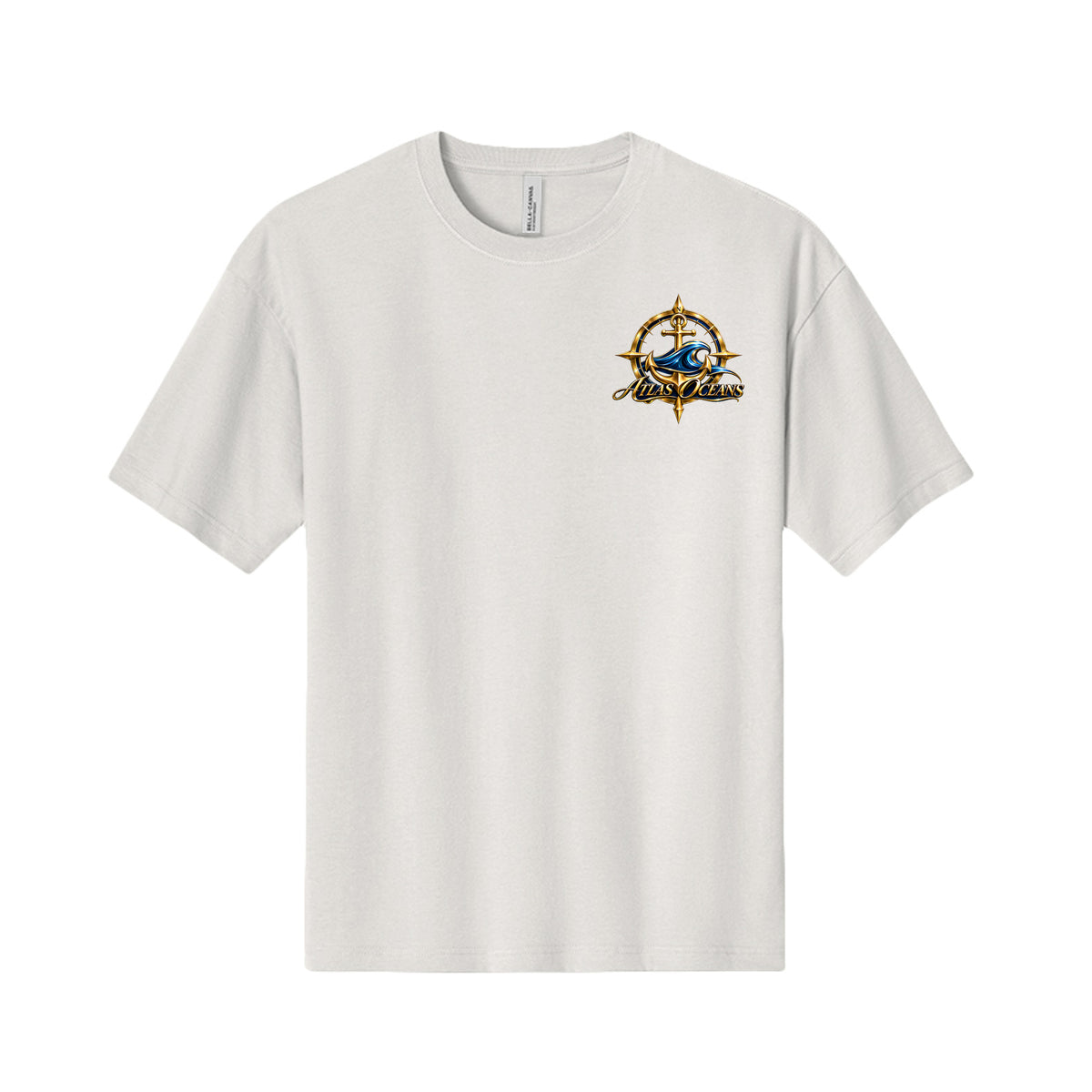 Atlas Oceans VIP Surfer T-Shirt in Vintage White, Front View