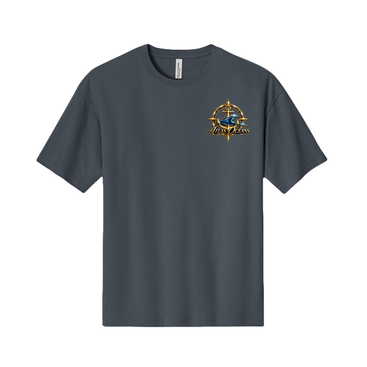 Atlas Oceans VIP Surfer T-Shirt in Vintage Navy, Front View