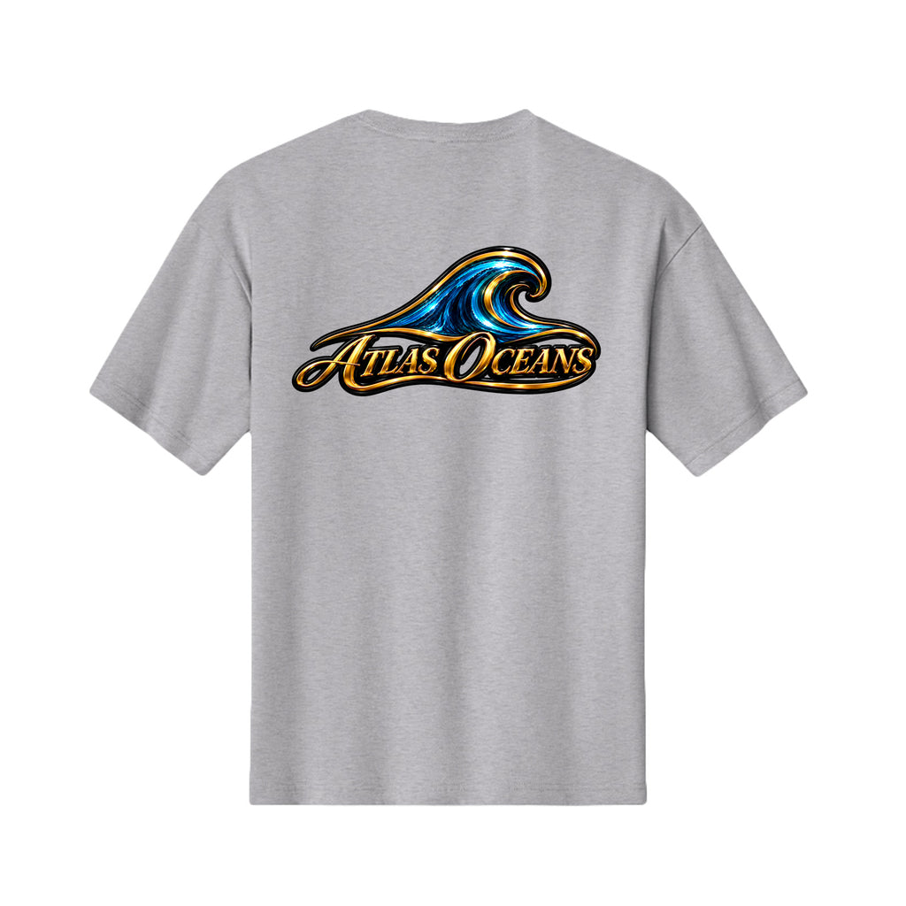 Atlas Oceans Sweet Surf T-Shirt · Heather Grey · Back