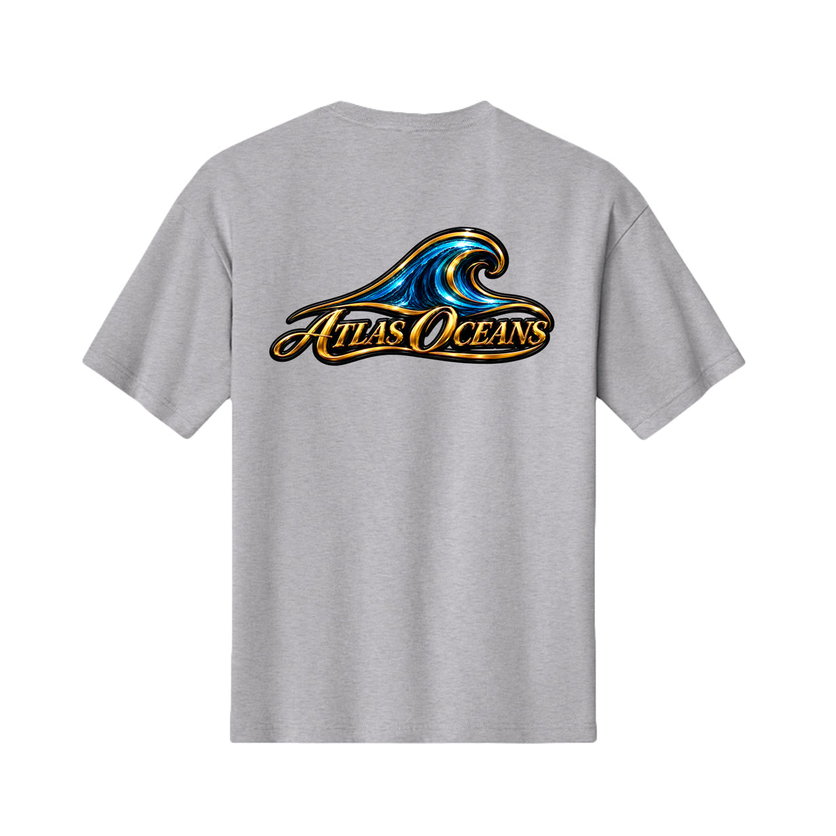 Atlas Oceans Sweet Surf T-Shirt · Heather Grey · Back