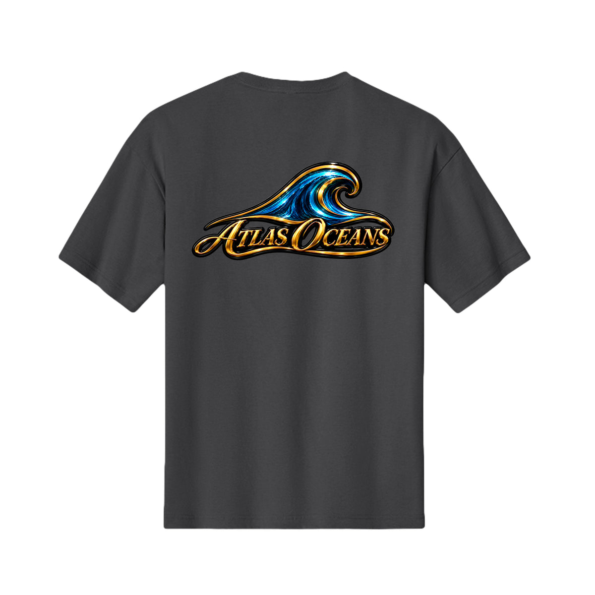 Atlas Oceans Sweet Surf T-Shirt · Coastal Charcoal · Back