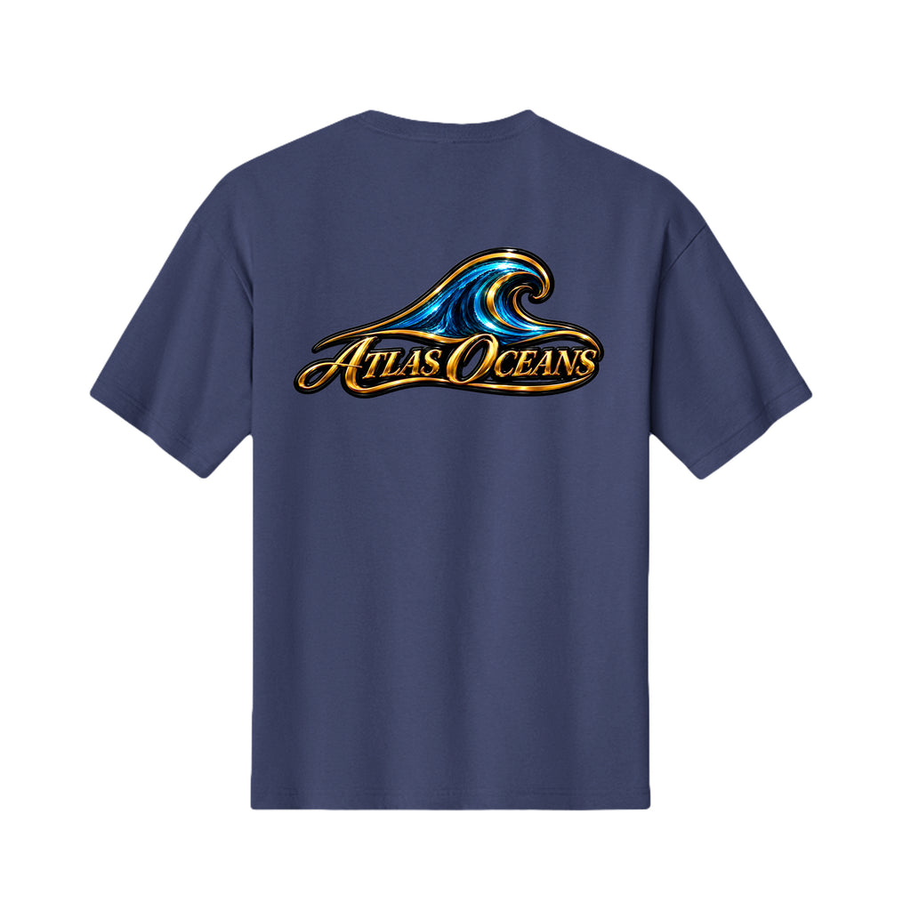 Atlas Oceans Sweet Surf T-Shirt · Deep Navy · Back