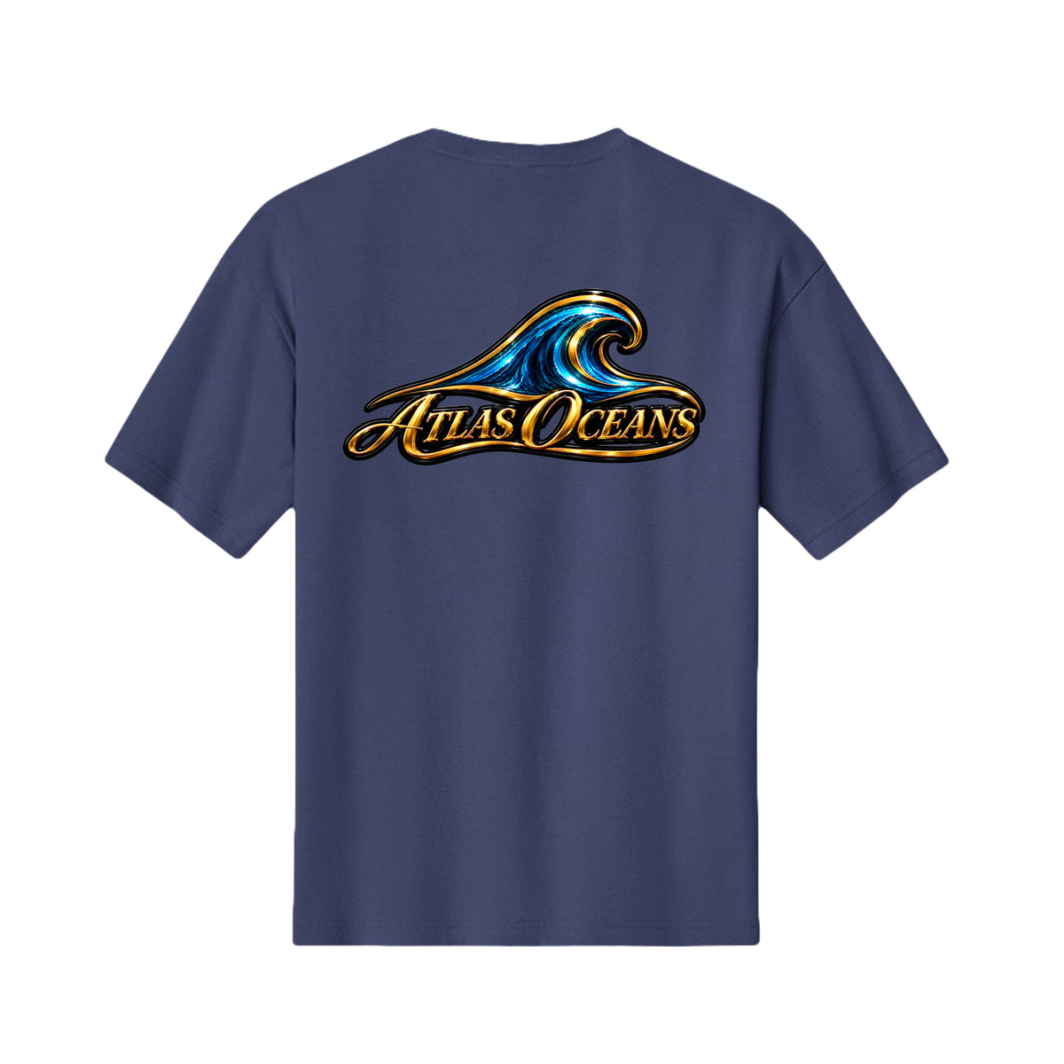 Atlas Oceans Sweet Surf T-Shirt · Deep Navy · Back