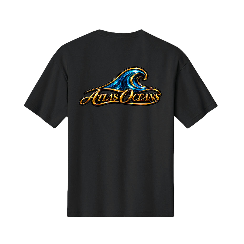 Atlas Oceans Sweet Surf T-Shirt · Tide Black · Back