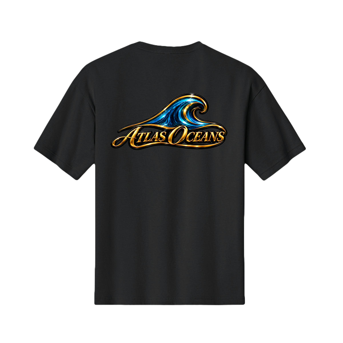 Atlas Oceans Sweet Surf T-Shirt · Tide Black · Back