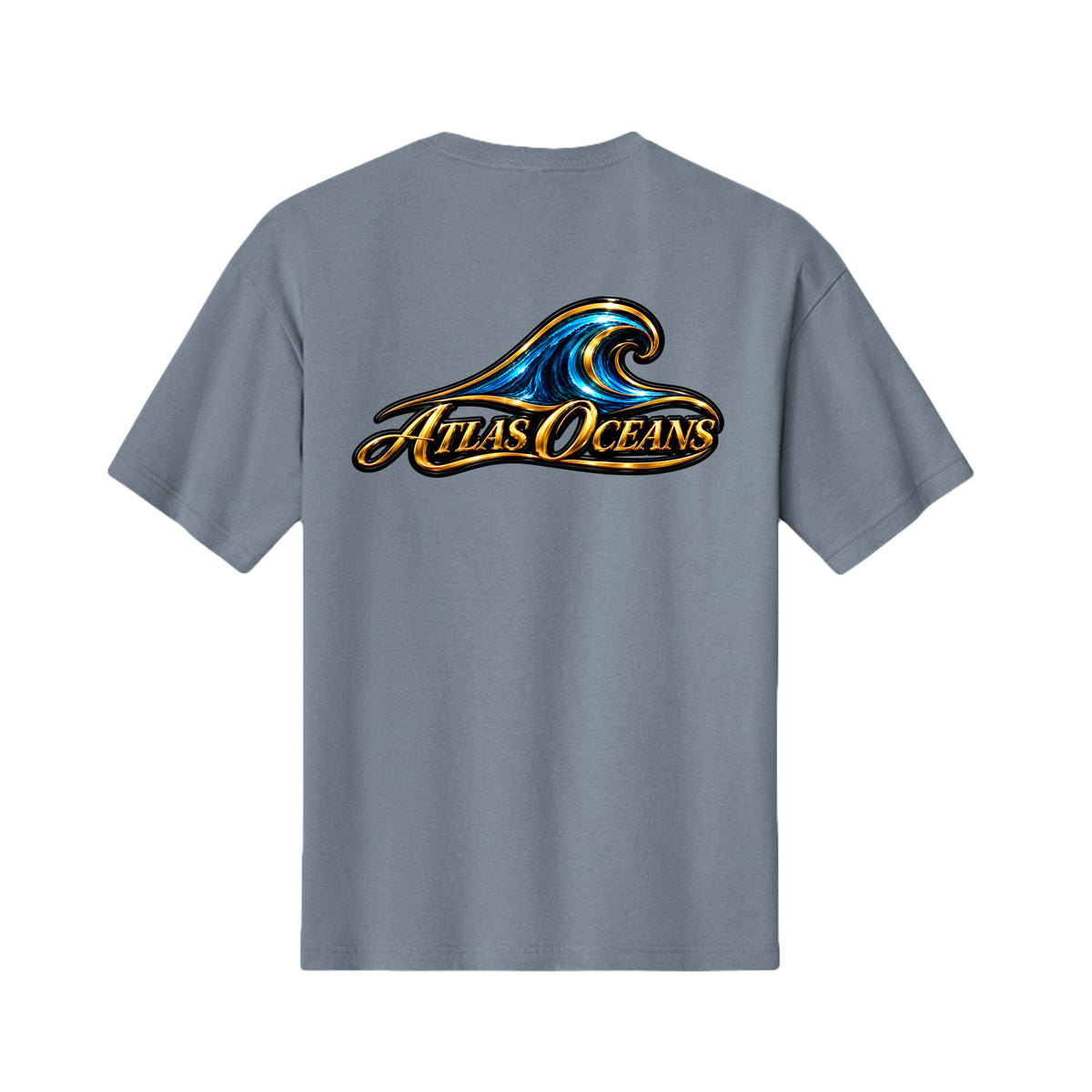 Atlas Oceans Sweet Surf T-Shirt · Vintage Denim · Back